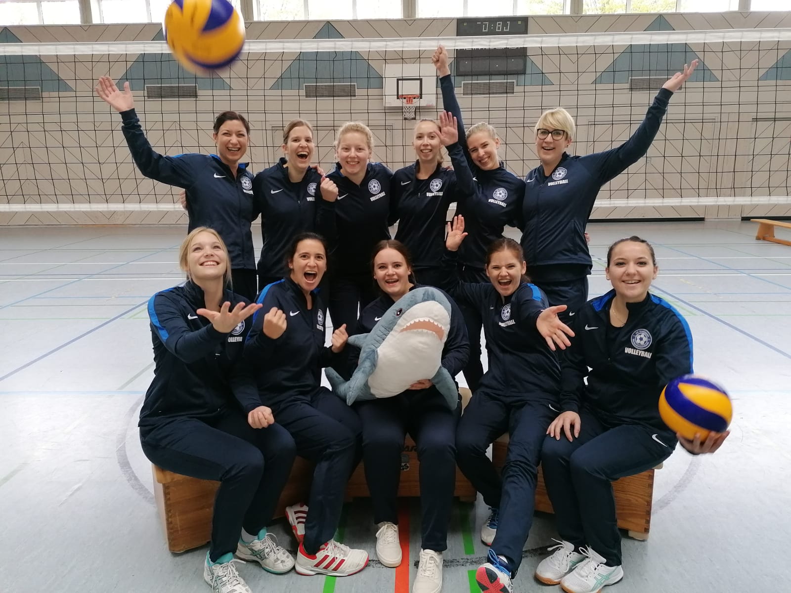 Volleyball Damen feiern